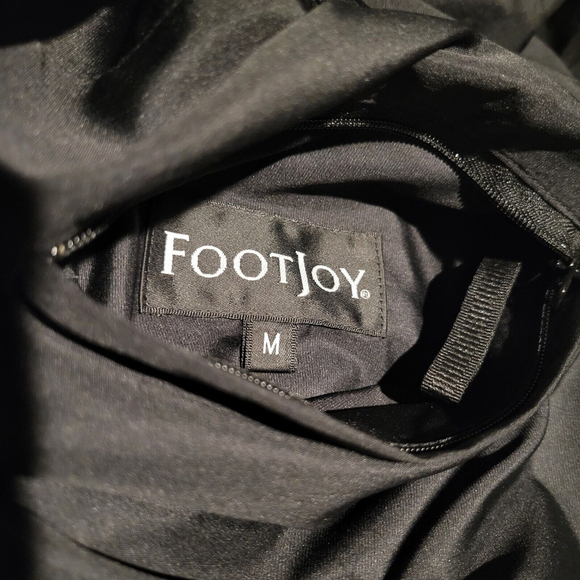 FootJoy Golf 1/4 Snap Black Pullover Windbreaker Sleeveless Vest Men’s Size XL. - Picture 11 of 14